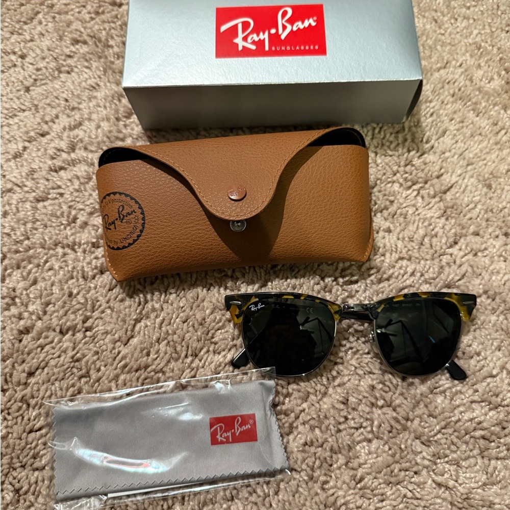 Ray-Ban Clubmaster sunglasses.
